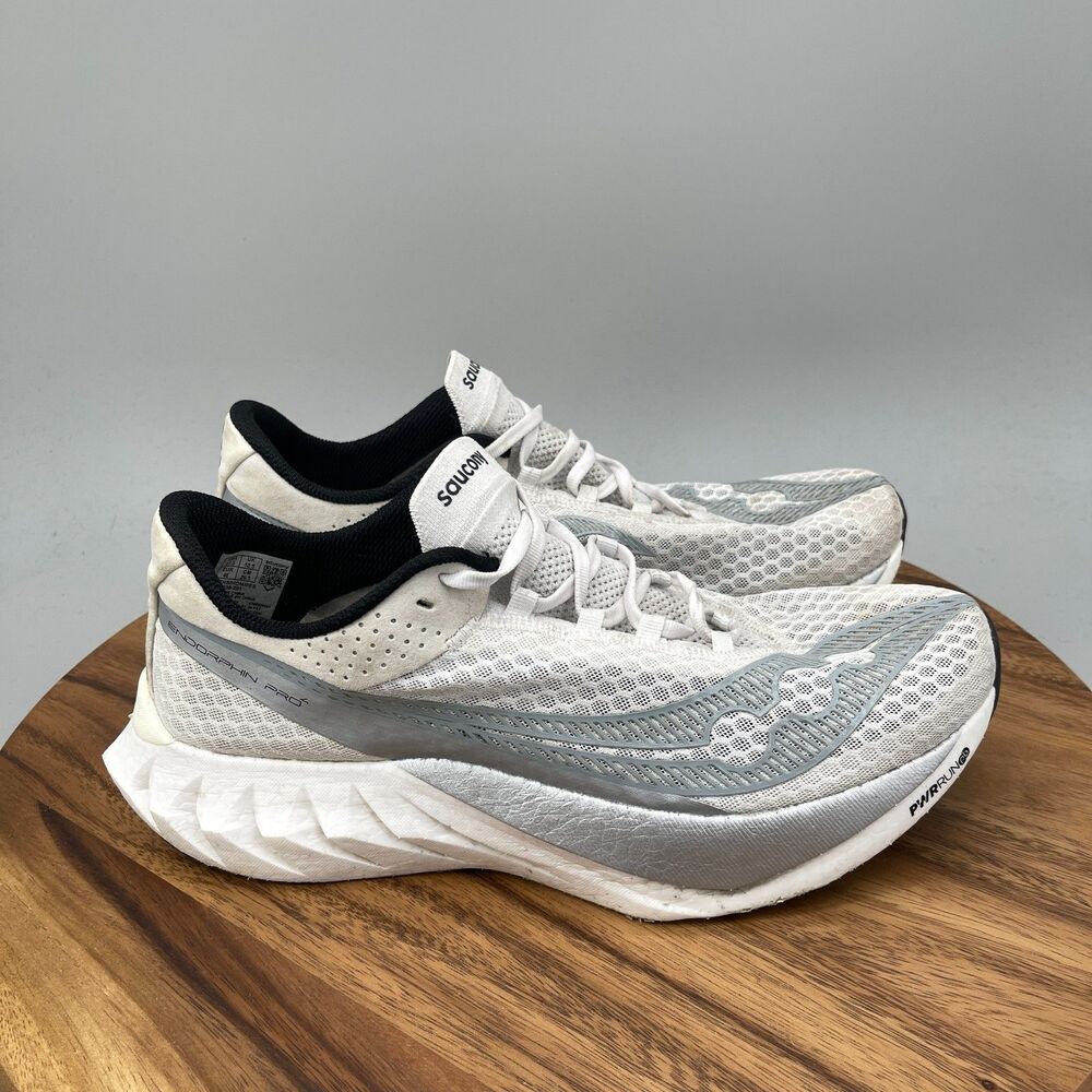 Saucony Endorphin Pro 4 Shoes Mens Size 11.5 White Running Comfort Walking Gym